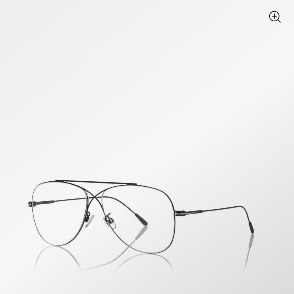 Tom Ford- Black Metal Criss Cross Aviators - Picture 6 of 6